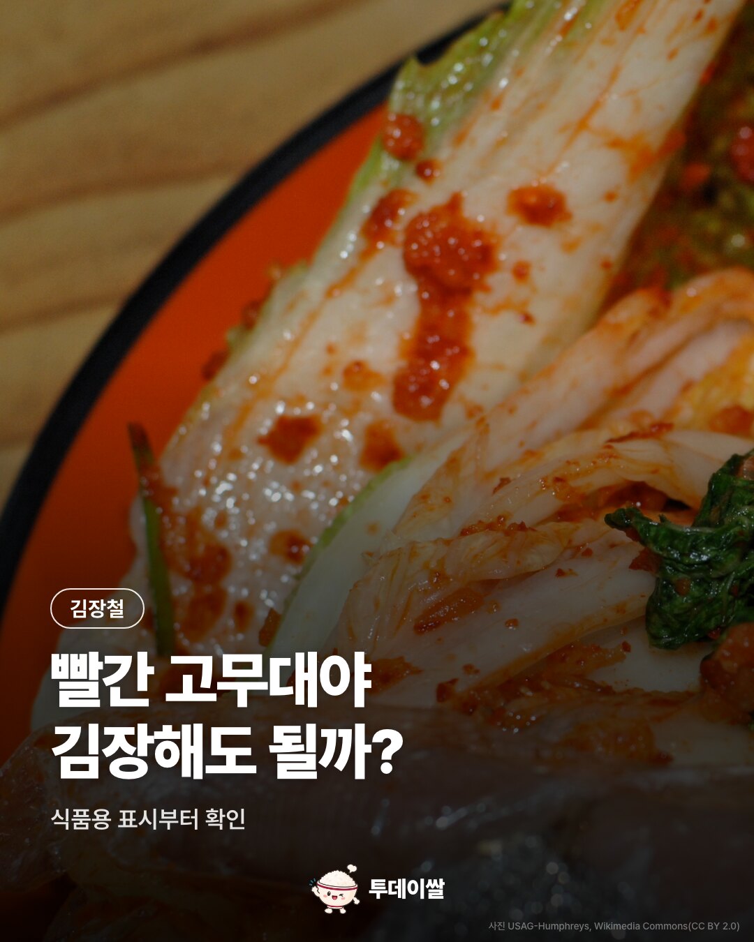 빨간 고무대야로 김장해도 될까? 식품용 표시 3가지와 양파망 주의