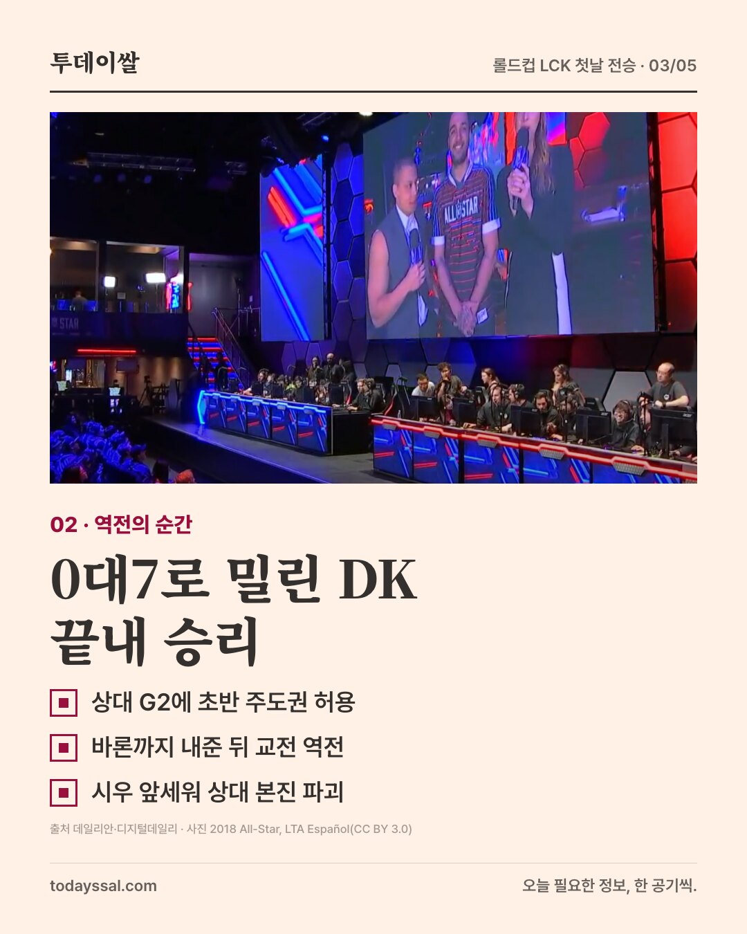 2018 올스타전 무대와 디플러스 기아의 0대7 열세 뒤 역전승