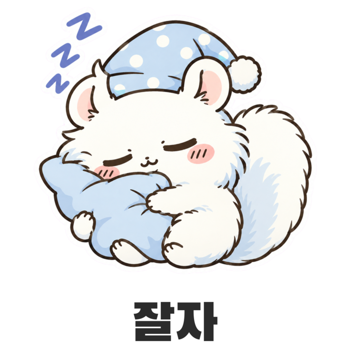 모몽가 잘자 스티커