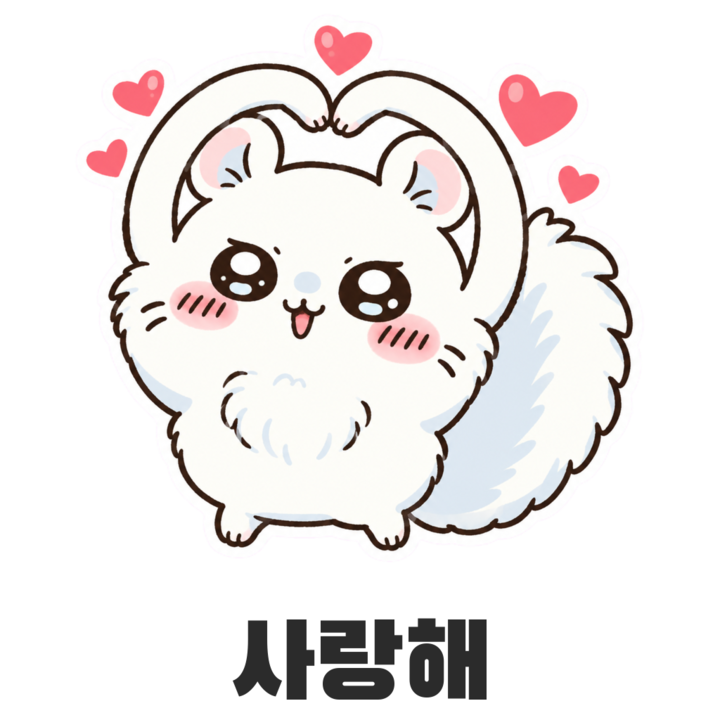 모몽가 사랑해 스티커